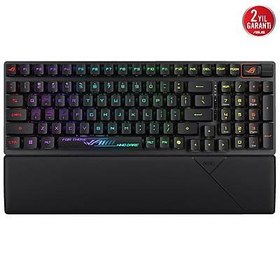 Resim ASUS ROG CLAYMORE II/RX RED/PBT/UK AURA SYNC RGB BİLEK DESTEĞİ MEKANİK OYUNCU KLAVYE ROG RX RED SWITCH İNGİLİZCE 
