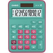 Resim Casio MX-12B-GNRD 12 Haneli Masaüstü Hesap Makinesi Yeşil-Pembe 