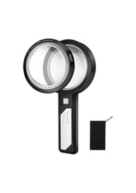 Resim Okumaya Yönelik Işıklı Büyüteç, 6x 9x 15x Büyütme 