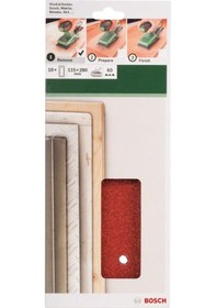 Resim Bosch Zımpara Kağıdı 10'Lu 115X280Mm 60 Kum 14 Delik 2609256B27 