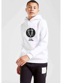 Resim Evangelion Lılıth Baskılı Unisex Çocuk Kapüşonlu Beyaz Sweatshir 