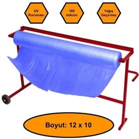 Resim 160 Micron Mavi Naylon Örtü, 12x10 Metre 