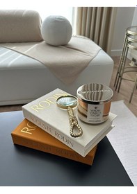 Resim Kumaş Kaplı Rodin 2'li Kahve&bej Dekoratif Kitap Kutu 