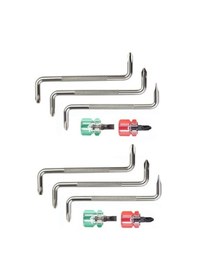 Resim Betty Becky 10x Tornavida Z Şekilli Tornavidalar Manyetik Oluklu Phillips Çift Kafa El Aleti Seti 8833 