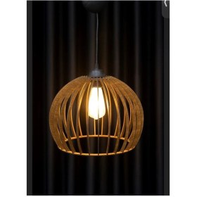 Resim Ahşap Zeus Modern Rustik Bohem Mutfak Yatak Odası Salon Avizesi 