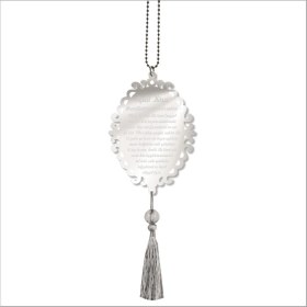 Resim Lizpo Decor Çift Taraflı Ayetel Kürsi Dikiz Ayna Süsü Krom 