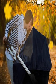 Resim MasterCar Siyah Bebek Arabası Sineklik Cibinlik Bebek Arabası Sinek Perdesi Bebek Koruyucu Puset Sineklik File 