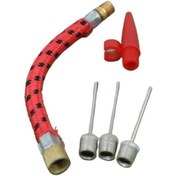 Resim Büro Ev Ofis Yazlık Bisikleti İçin Lastik Top Su Yatağı Şişirme İğne Başlık Seti 