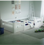 Resim Tuliplife Montessori Karyola Beyaz 90x190 Yatak Uyumlu Oval Kesim Çocuk Yatağı-Tlp-203 Beyaz 