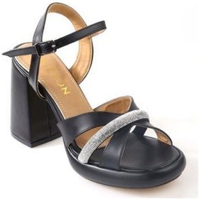 Resim Papuçcity Wzy 02710 10,5 Cm Topuklu Kadın Sandalet Ayakkabı 001 