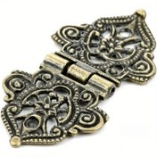 Resim 10 adet Antik Bronz Vintage Tarzı Metal Dekoratif Menteşeler - Süslü Scrollwork Tasarımı, Yüksek Kaliteli Alaşım, Ahşap Kutular, Dolaplar, Hediye Kutuları, Araç Kutuları, Mücevher Kutuları, Şarap Kutuları için Vidalarla 