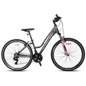 Resim Kron Tx 100 - 28 Jant Trekking Lady - 15 Kadro - 21 Vites - V.b. (papuç Fren) - Mat Füme-gri/toz Pe 