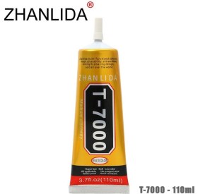 Resim Zhanlida T7000 Ekran Cam Lens Kasa Kapak Çerçeve Yapıştırıcı 110ML Siyah 