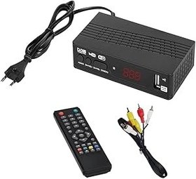 Resim TFixol 1080P Dijital Karasal Alıcı Çok Fonksiyonlu Alıcı Uzaktan Kumandalı Çoklu Dil Sistemi DVB-T2 Çift Sinyal Kaynağı Uydu Alıcısı TV Alıcısı 