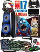 Resim WARBOX Camer I7 Turbo:3.90ghz 16gb Ram 240gb Ssd 250gb Hdd R7 240-4gb E.kartı 24" Monitör Gaming Pc 
