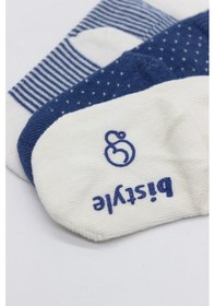 Resim Markaon Nessiworld Puanlı Kaymaz Penye Soket Çorap 3'lü Bs10108 İndigo Adet Fiyatıdır renkli 