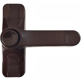 Resim 5 Adet Pvc Pencere Çocuk Emniyet Kilidi Düğmeli Koyu Kahverengi 