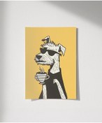 Resim Çerçevesiz Poster Kahveli Karakterleri 