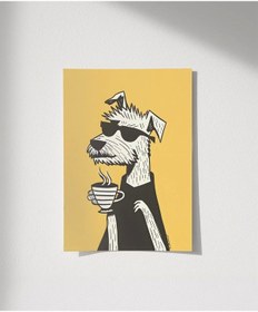 Resim Çerçevesiz Poster Kahveli Karakterleri 