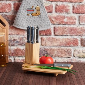 Resim Excellent Houseware 6'lı Ahşap Bloklu Bıçak Seti 