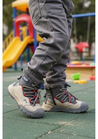 Resim Marco Kids Marcokids Gri İçi Kürklü Erkek Çocuk Düz Bot Çok Renkli 