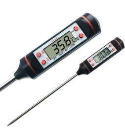 Resim Büşbey Ticaret Dijital Gıda Termometresi Sıvı Gıda Et Su Süt Yiyecek Sıcaklık Ölçer 