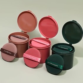 Resim 7 adet Hava Yastığı Puf Islak ve Kuru Yeniden Kullanılabilir Sünger Puf Sıvı, Krem, Fondöten ve Toz Yuvarlak Damla Şekilli Makyaj Aracı Seyahat ve Günlük Hayat İçin Bir Depolama Kutusu ile 