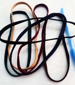 Resim Larateks 1 Adet Siyah Geniş Lastik Bant Sporcu Saç Bandı Lastik Bant Saç Bandı Yoga Bandı Mansız Ba Çok Renkli 