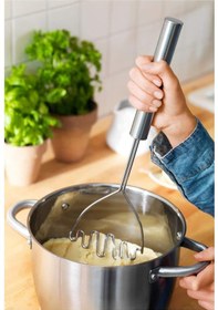 Resim Koncıs Patates Ezici, Paslanmaz Çelik 