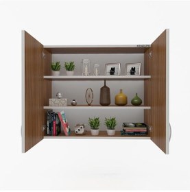 Resim Zkenzlife mutfak dolabı idil 090.090.32 cvz 2 raflı kapaklı ofis banyo kiler evrak kitaplık 