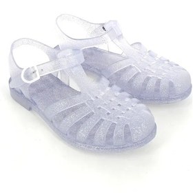 Resim Meduse Sunmif Mat Argent Paillete - Mat Şeffaf Kadın Sandalet 