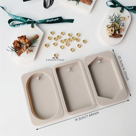 Resim 23 Mum Kolye Seti, 3 Silikon Mum Kalıpları ve 20 Mum Kolye Metal Tokaları dahil. Metal Tokalar Altın ve Gümüş renklerde mevcuttur. Araba Aromaterapi Mum Kolye Seti/Kalıp Yeniden Kullanılabilir, Temizlemesi ve Demolması Kolay, Çeşitli Tatil Hediyeleri için Uygun 