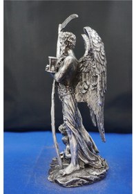 Resim Kronos Heykel Biblo Tasarım 26 Cm Mitolojik Obje, Hediyelik Ve Ev Dekor Ürünü Gümüş 