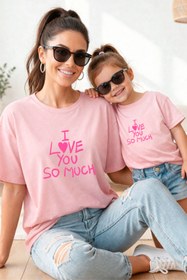 Resim genosha Anne Kız 100% Pamuk T-shirt Mama Mini Mother Daughter TEKLİ FİYAT 