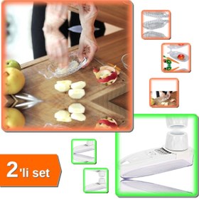 Resim HerEveOyuncak Cam Bebek Rendesi - Meyve Rendesi Kurşun İçermez + Sarımsak Rendesi Hazneli - 2li Set G8P0N2 