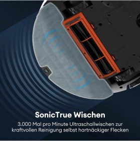 Resim Braventa Collection Ultenic D6S Robot Vacuum Cleaner, Vibration Mopping, 3000PA Strong Suction, Super Slim, App Control, 