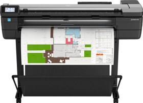 Resim DesignJet T830 Geniş Format Çok İşlevli Kablosuz Plotter Yazıcı - 36" Mobil Baskı ile (F9A30D) 