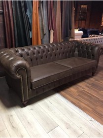 Resim 3A Mobilya New Brown Nubuk Chesterfield 