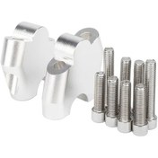 Resim Xuweiwei Silvery Motorcycle Handlebar Risers Adjustable Clamp On Extension Mounts Honda Nc700s Nc700x Nc750x Cb500x 2020 2023 