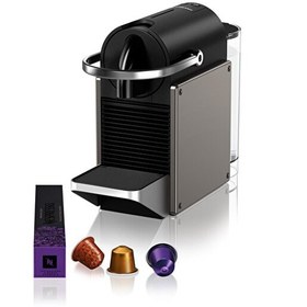 Resim Nespresso C62 Pixie Titan Kahve Makinesi-Gri 