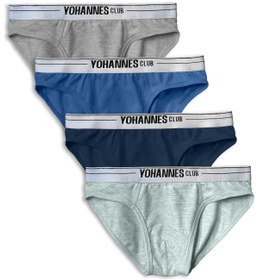 Resim Yohannes Club Erkek Çocuk, Pamuklu Slip Külot, 4'lü Paketler, Hareket Halinde Ekstra Konfor 