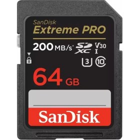 Resim Sandisk Extreme Pro 64 GB 200 MB/S SDXC Hafıza Kartı 