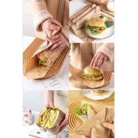 Resim ForWhat Büro Ev Ofis Sofra Keyfi İçin 50 Adet Retro Gazete Motif Ameikan Servis Kağıdı Seti 