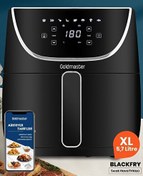 Resim Goldmaster Blackfry 1700 W Dijital Dokunmatik 8 Ön Programlı 5.7 L Yağsız Kızartma Sıcak Hava Fritöz 