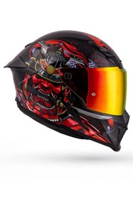 Resim DeadG Inferno Armour Red Siyah-Kırmızı Kask ( Revo Kırmızı Spoiler ) 