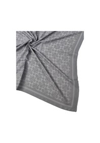 Resim Mim Eşarp Işıl İpek - C Desen Siena Eşarp 100x100 Cm Gri 