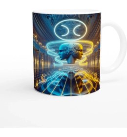 Resim Ikizler Burcu Baskılı Kahve Kupası - Zodyak Maskeli Balo Vs3 