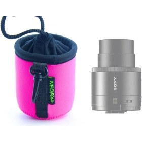 Resim Neopine Sony NE-QX100 Için Lens Kılıfı (Pink) 