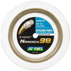 Resim Yonex NBG 98 Badminton Kordajı 200 M Gümüş Gri 