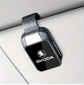 Resim Honeybeeshop Gri Araç İçi Güneşlik Ve Gözlük Tutucu Aksesuarı Skoda Octavia Kodiaq Fabia Superb 